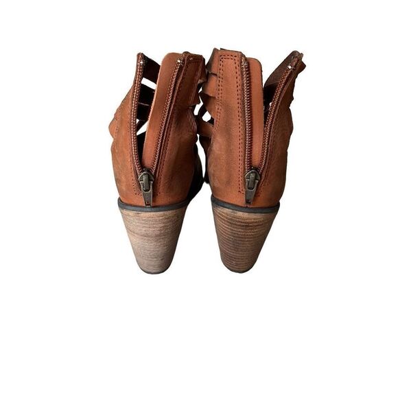 FREE PEOPLE HYBRID STRAPPY LEATHER BOOTIE BOOT TERRACOTTA LEATHER SIZE 8 8.5 US - Picture 11 of 14